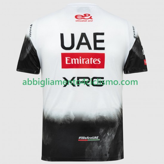 Uomo Maglia Ciclismo Maniche Corte UAE Team Emirates XRG 2025 N001