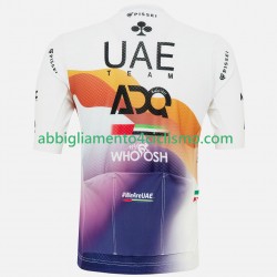 Uomo Maglia Ciclismo Maniche Corte UAE Team Emirates XRG 2025 N003