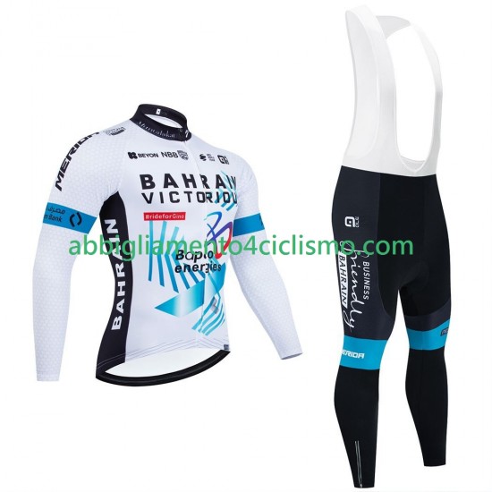 Uomo Completo Maglie e Calzamaglia con bretelle pro bahrain victorious 2025