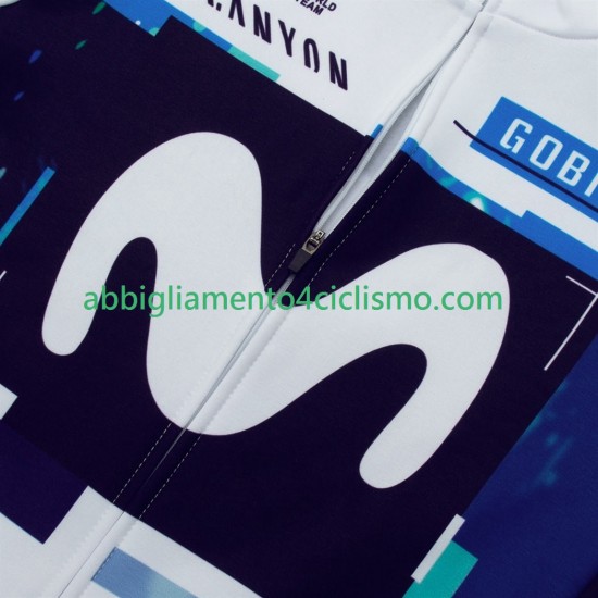 Uomo Completo Maglie e Calzamaglia con bretelle pro movistar 2025