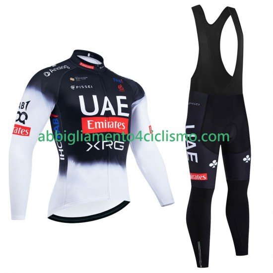 Uomo Completo Maglie e Calzamaglia con bretelle pro uae team emirates 2025 N001