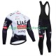 Uomo Completo Maglie e Calzamaglia con bretelle pro uae team emirates 2025