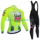 Uomo Completo Maglie e Calzamaglia con bretelle pro uae team emirates xrg tdf editon race fluo 2025