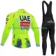 Uomo Completo Maglie e Calzamaglia con bretelle pro uae team emirates xrg tdf editon race fluo 2025
