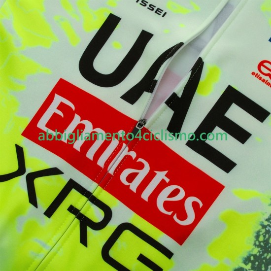 Uomo Completo Maglie e Calzamaglia con bretelle pro uae team emirates xrg tdf editon race fluo 2025