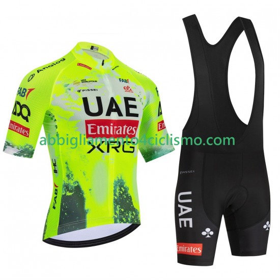 Uomo Completo Maglie e Salopette equipe pro uae team emirates xrg tdf editon race fluo 2025