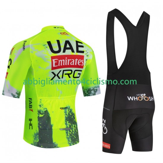 Uomo Completo Maglie e Salopette equipe pro uae team emirates xrg tdf editon race fluo 2025