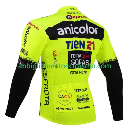 Uomo Maglia Ciclismo Maniche Lunghe equipe pro anicolor tien 21 2025