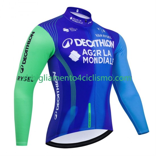 Uomo Maglia Ciclismo Maniche Lunghe equipe pro decathlon ag2r 2025
