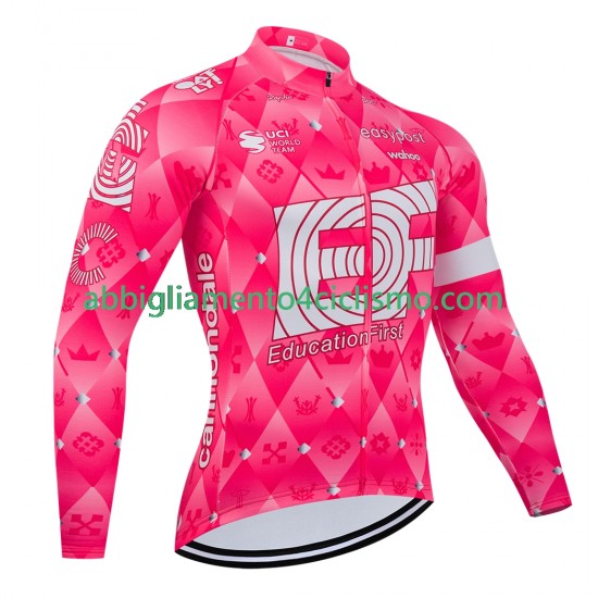 Uomo Maglia Ciclismo Maniche Lunghe equipe pro ef education easypost 2025