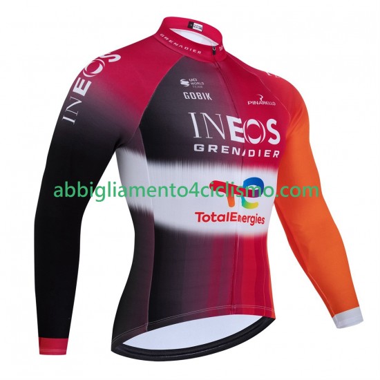 Uomo Maglia Ciclismo Maniche Lunghe equipe pro ineos totalenergies tour de france 2025