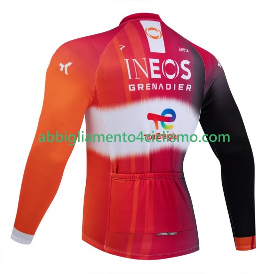 Uomo Maglia Ciclismo Maniche Lunghe equipe pro ineos totalenergies tour de france 2025