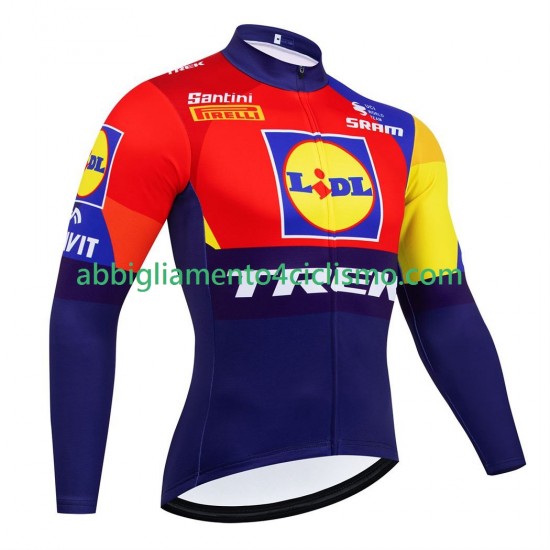 Uomo Maglia Ciclismo Maniche Lunghe equipe pro lidl trek 2025