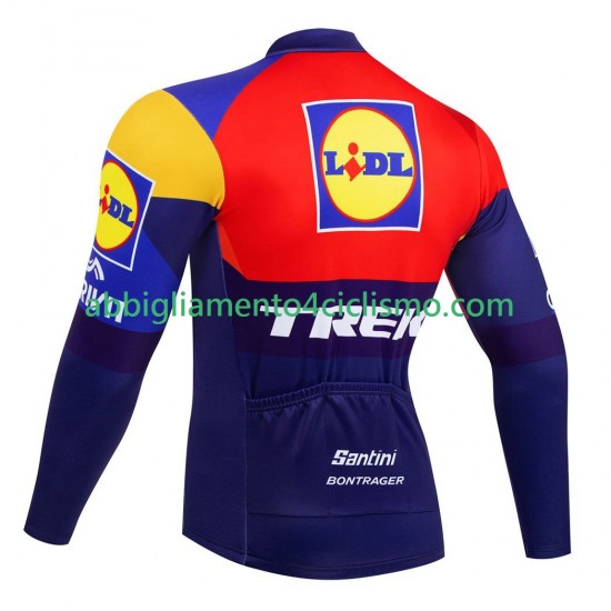 Uomo Maglia Ciclismo Maniche Lunghe equipe pro lidl trek 2025