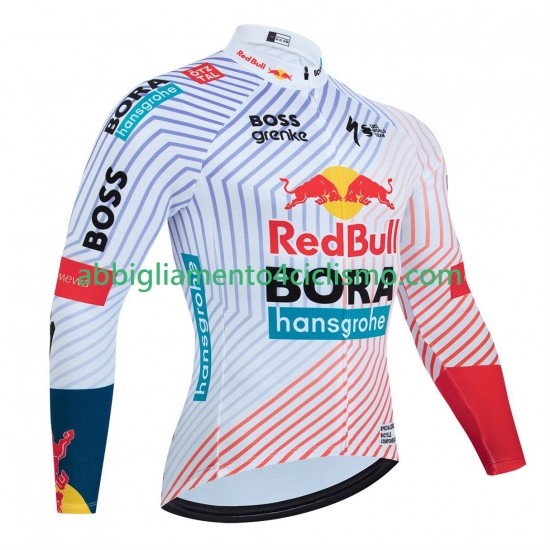 Uomo Maglia Ciclismo Maniche Lunghe equipe pro red bull bora hansgrohe tour de france 2025