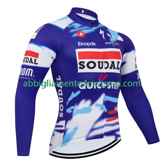 Uomo Maglia Ciclismo Maniche Lunghe equipe pro soudal quick step 2025