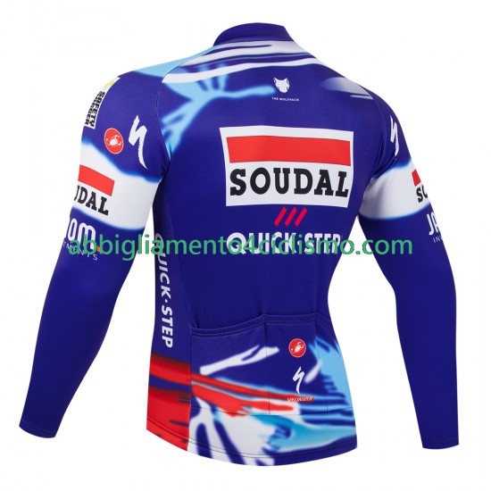 Uomo Maglia Ciclismo Maniche Lunghe equipe pro soudal quick step 2025