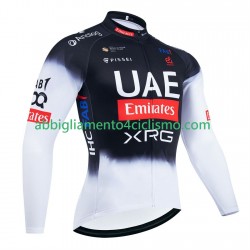 Uomo Maglia Ciclismo Maniche Lunghe equipe pro uae team emirates 2025 N001