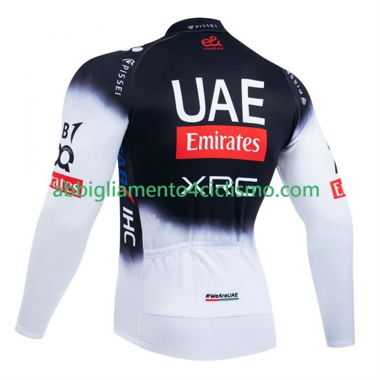 Uomo Maglia Ciclismo Maniche Lunghe equipe pro uae team emirates 2025 N001
