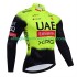 Uomo Maglia Ciclismo Maniche Lunghe equipe pro uae team emirates 2025 fluo