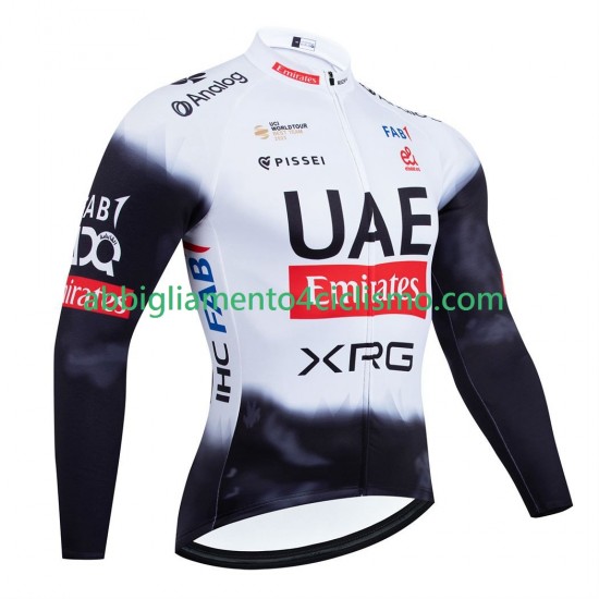 Uomo Maglia Ciclismo Maniche Lunghe equipe pro uae team emirates 2025