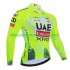 Uomo Maglia Ciclismo Maniche Lunghe equipe pro uae team emirates xrg tdf editon race fluo 2025