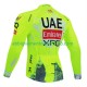 Uomo Maglia Ciclismo Maniche Lunghe equipe pro uae team emirates xrg tdf editon race fluo 2025