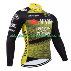 Uomo Maglia Ciclismo Maniche Lunghe equipe pro visma lease a bike tour de france 2025