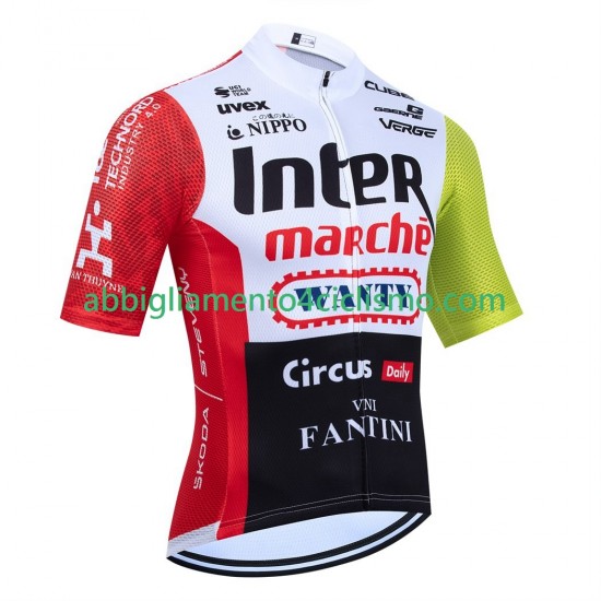 Uomo Maglia Ciclismo Maniche Corte equipe pro intermarche wanty 2025