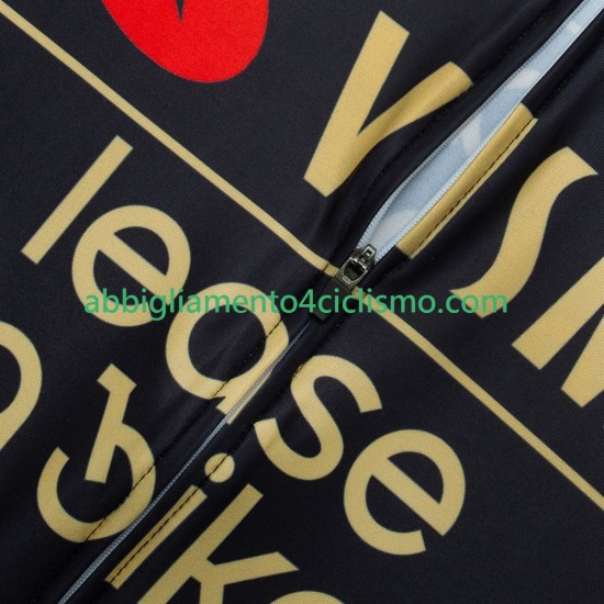 Uomo Maglia Ciclismo Maniche Corte equipe pro visma lease a bike 2025 N001