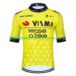 Uomo Maglia Ciclismo Maniche Corte equipe pro visma lease a bike 2025