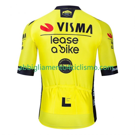 Uomo Maglia Ciclismo Maniche Corte equipe pro visma lease a bike 2025