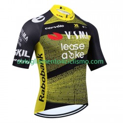 Uomo Maglia Ciclismo Maniche Corte equipe pro visma lease a bike tour de france 2025