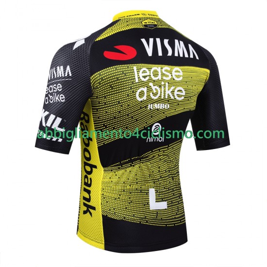 Uomo Maglia Ciclismo Maniche Corte equipe pro visma lease a bike tour de france 2025