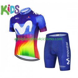 Bambino Completo Maglie e Pantaloncini 2021 Movistar team N001