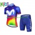 Bambino Completo Maglie e Pantaloncini 2021 Movistar team N001