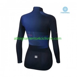 Donna Maglia Invernale Ciclismo 2021 Sportful Leaf N001