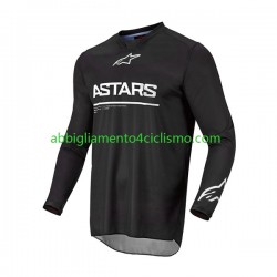 Uomo Maglia MTB Manica Lunga 2022 ALPINESTARS RACER GRAPHITE N001