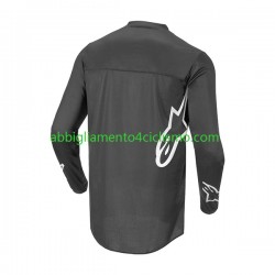 Uomo Maglia MTB Manica Lunga 2022 ALPINESTARS RACER GRAPHITE N001
