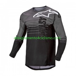 Uomo Maglia MTB Manica Lunga 2022 Alpinestars TECHSTAR GRAPHITE N001