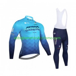 Uomo Completo Maglie e Calzamaglia con bretelle 2022 Astana Qazaqstan Team N001