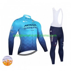 Uomo Invernale Completo Maglie e Calzamaglia con bretelle 2022 Astana Qazaqstan Team N001
