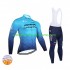 Uomo Invernale Completo Maglie e Calzamaglia con bretelle 2022 Astana Qazaqstan Team N001