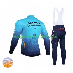 Uomo Invernale Completo Maglie e Calzamaglia con bretelle 2022 Astana Qazaqstan Team N001