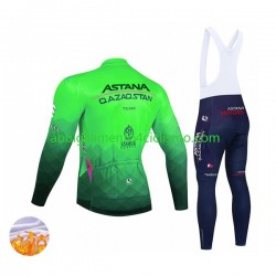 Uomo Invernale Completo Maglie e Calzamaglia con bretelle 2022 Astana Qazaqstan Team N003
