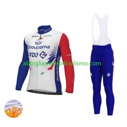Uomo Invernale Completo Maglie e Calzamaglia con bretelle 2022 Groupama-FDJ N001