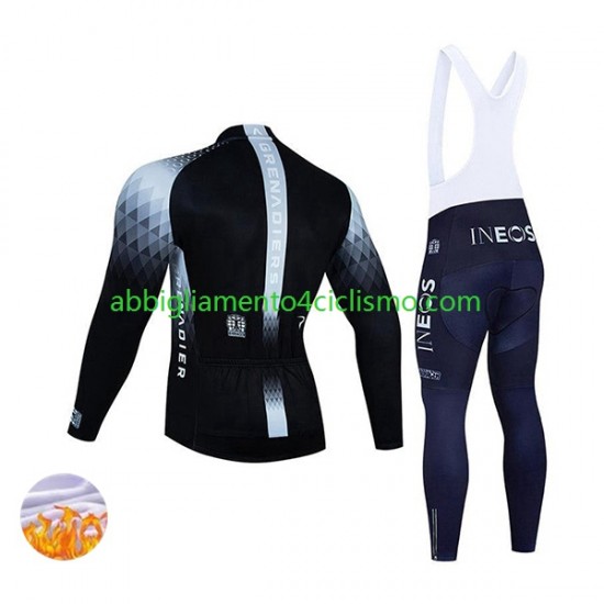 Uomo Invernale Completo Maglie e Calzamaglia con bretelle 2022 Ineos Grenadiers N003