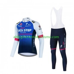 Uomo Completo Maglie e Calzamaglia con bretelle 2022 Quick-Step Alpha Vinyl Team N001
