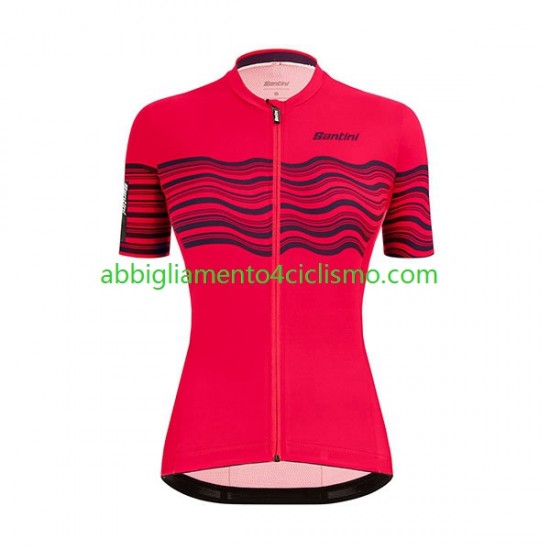 Donna Maglia Ciclismo Maniche Corte 2022 Santini Tono Profilo N002