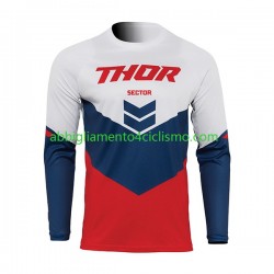 Uomo Maglia MTB Manica Lunga 2022 THOR SECTOR CHEV N002